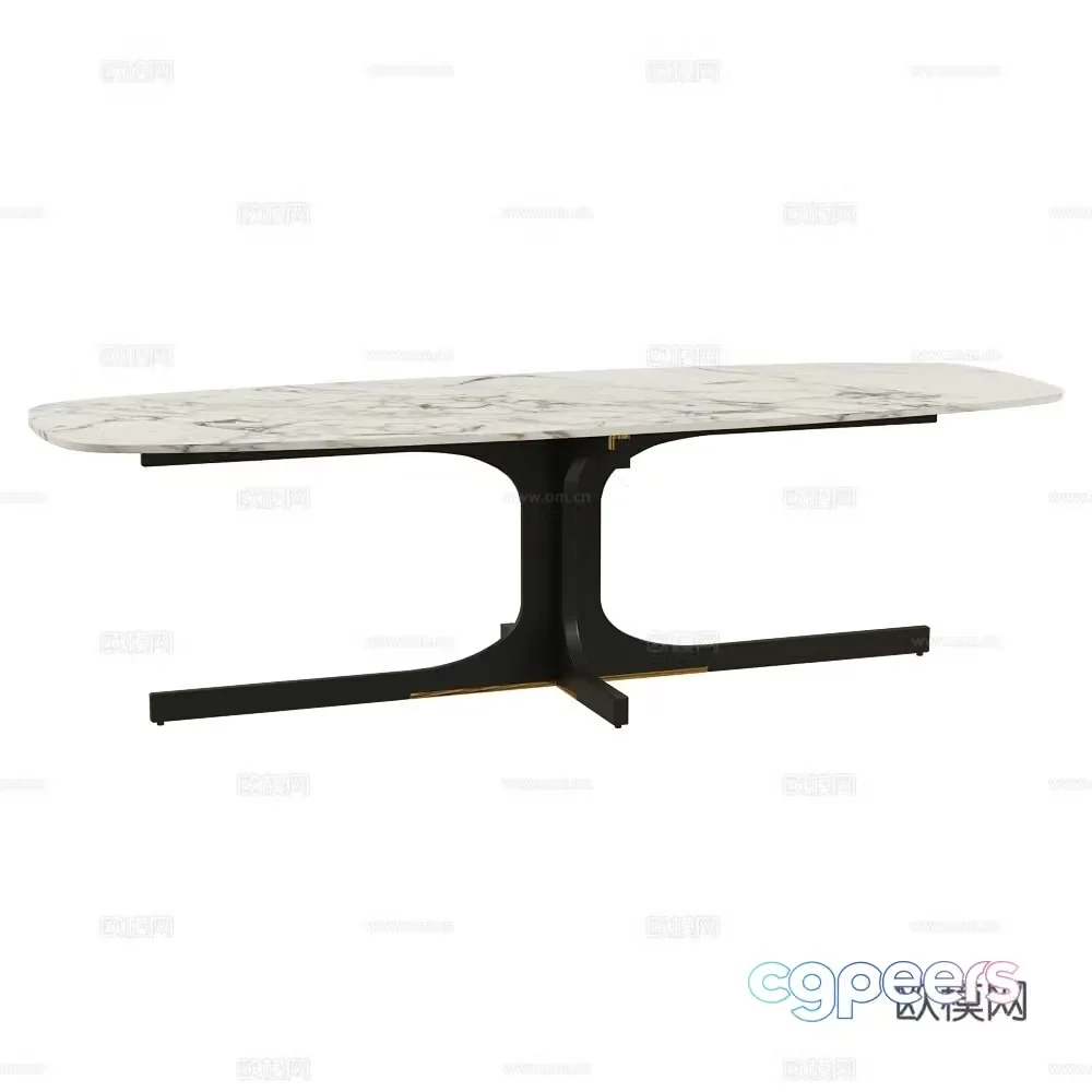 MisuraEmme Italian marble dining table 3D model