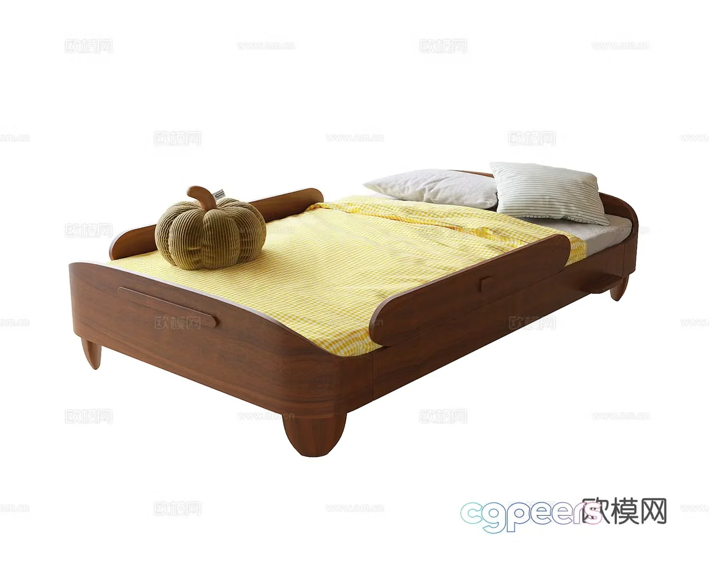 Modern children’s bed 3d model