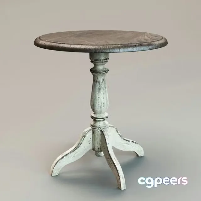 3ds Max Free – table, pedestal table Chateau