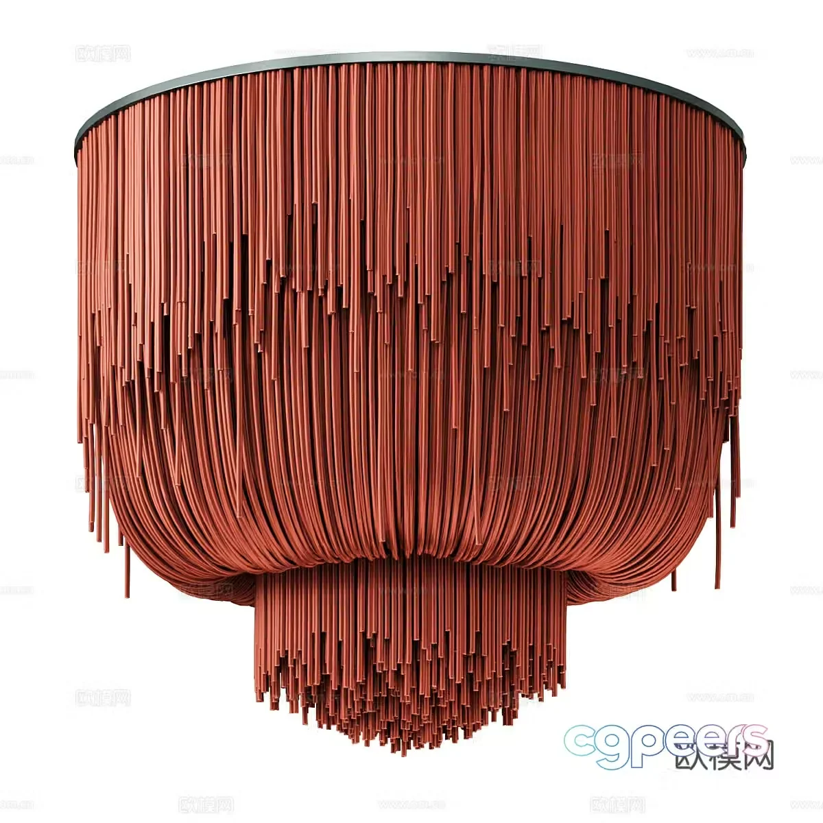 New Chinese style ceiling lamp lobby lamp 3d model