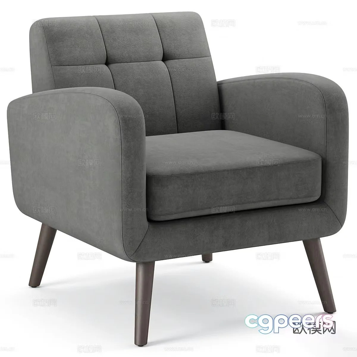 Modern casual chair Single chair Book chair Back chair Dining chair Fabric sofa chair 3d model