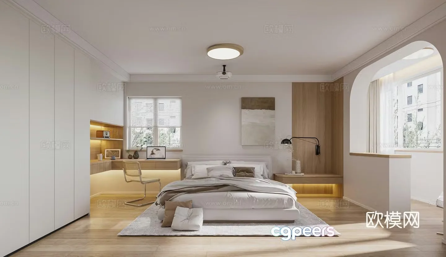 Modern bedroom 3d model