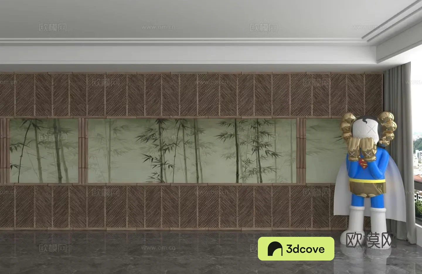 Modern background wall