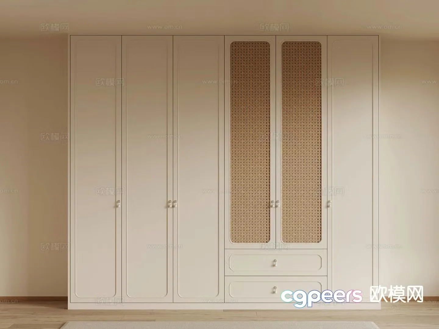 French wardrobe 3d model