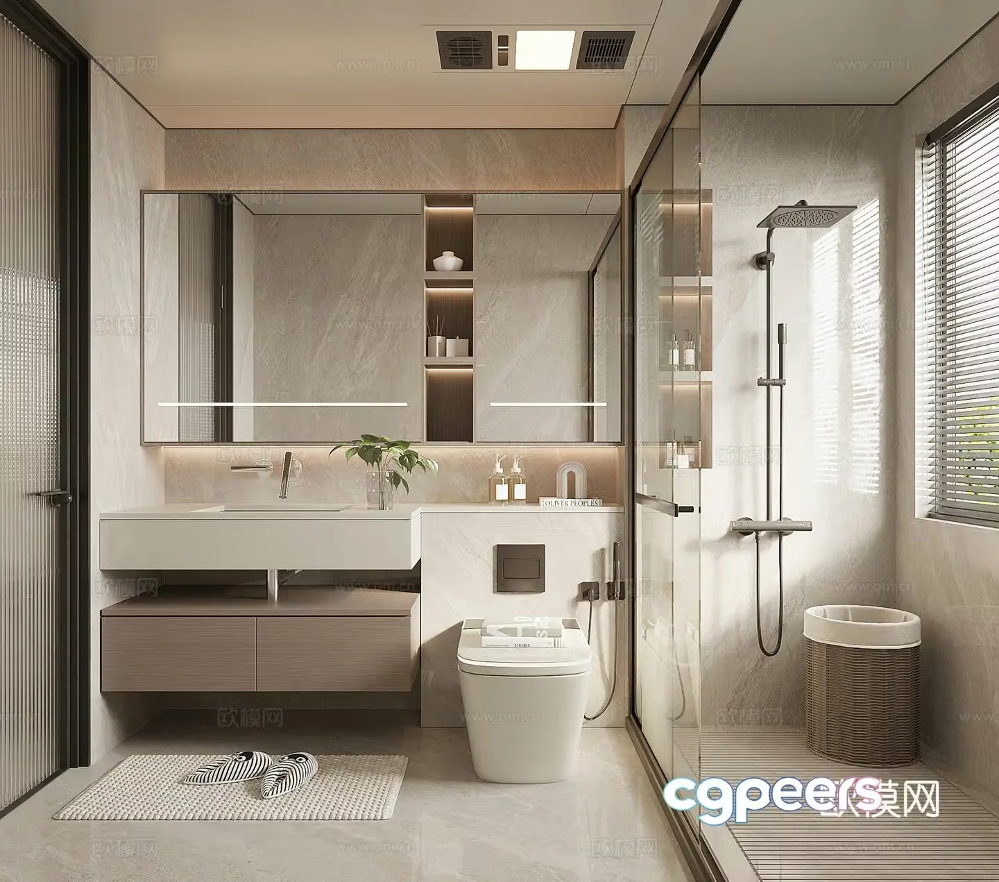 Modern bathroom 3d model