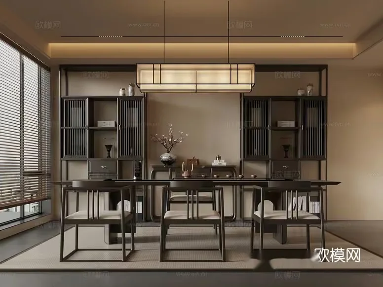 Modern Dining Room 3D Model – 14864 – VRAY Render