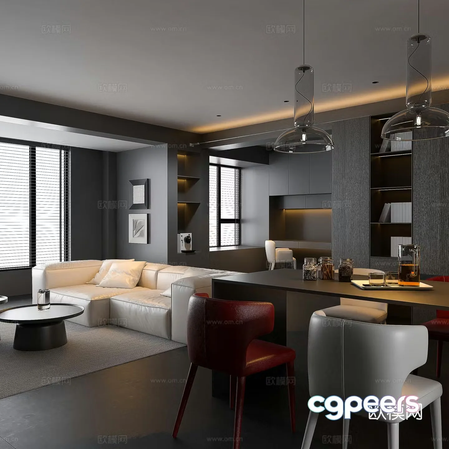 Italian living room modern living room large flat living room log living room creamy living room modern sand 3d model
