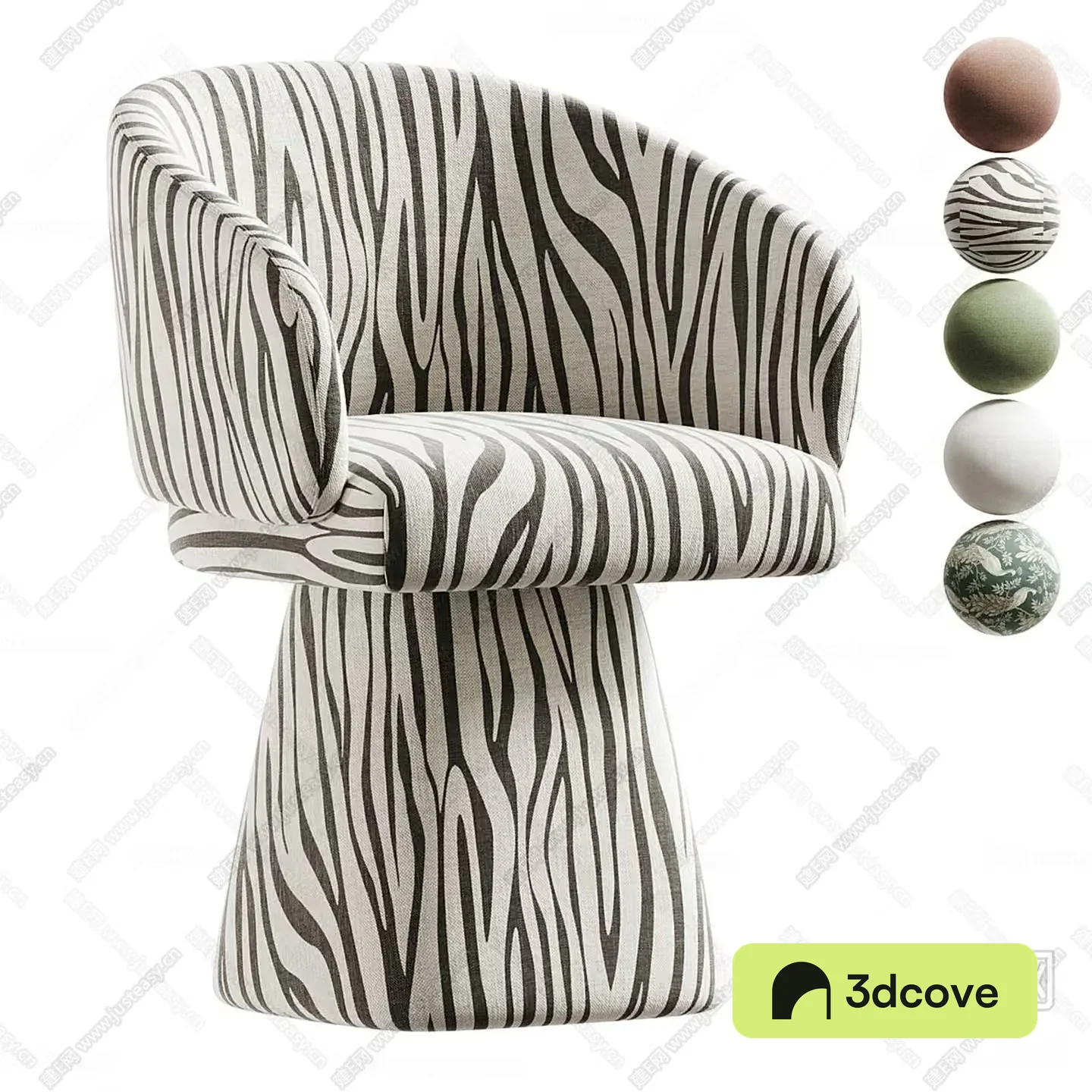Modern Zebra Print Chair