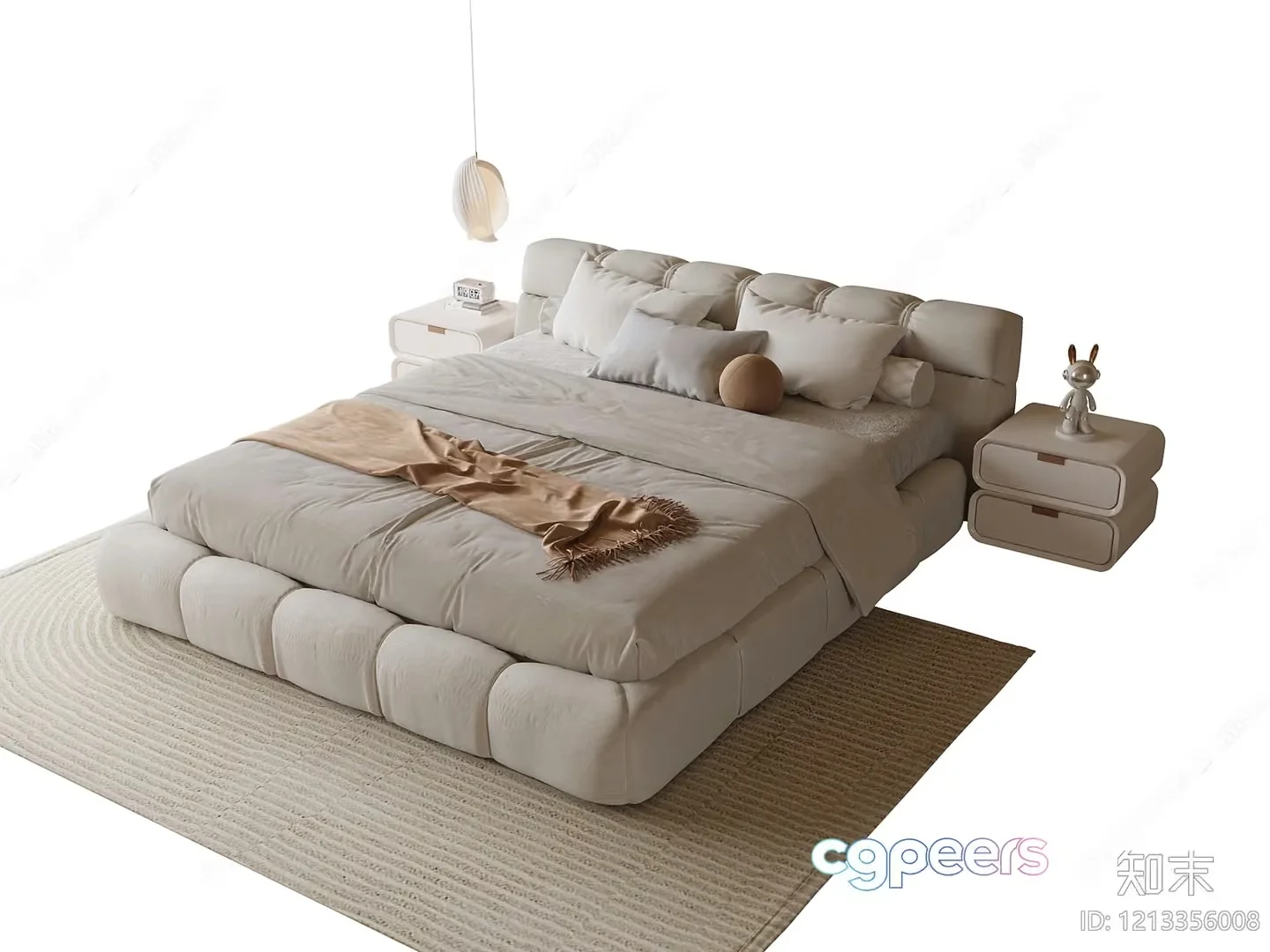 Cozy Modern Bedroom 3D Model – 13740 – VRAY Render