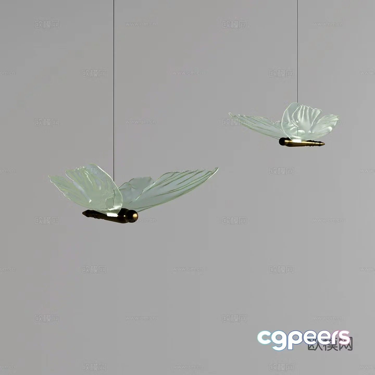 Retro style iron chandeliers small chandeliers personalized chandeliers 3D model
