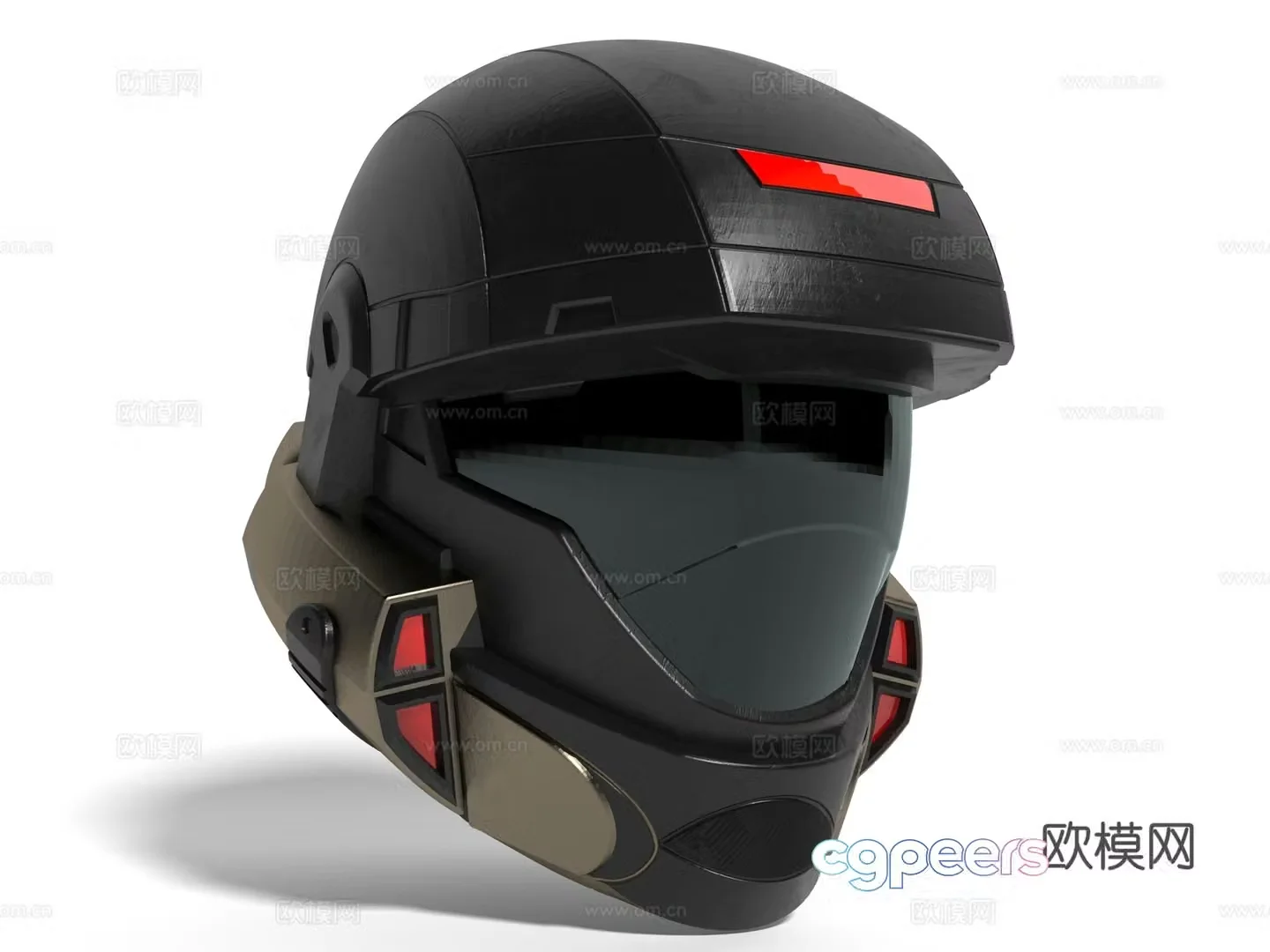 Modern style helmet 3d model