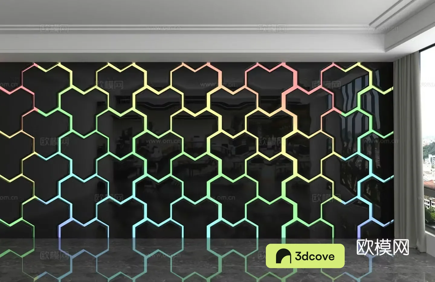 Modern colorful background wall