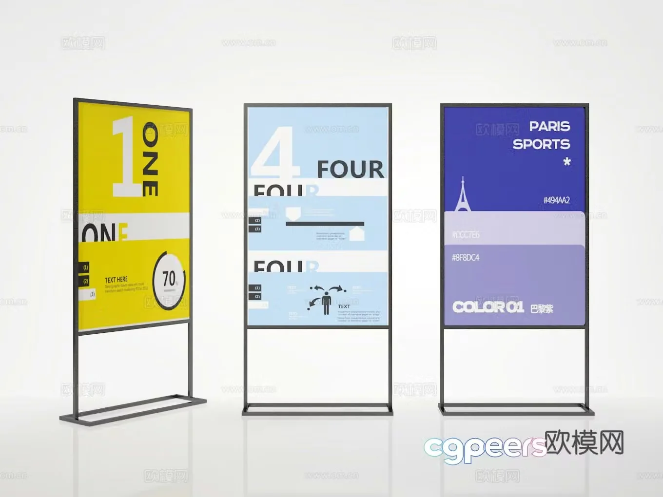 Billboard 3d model