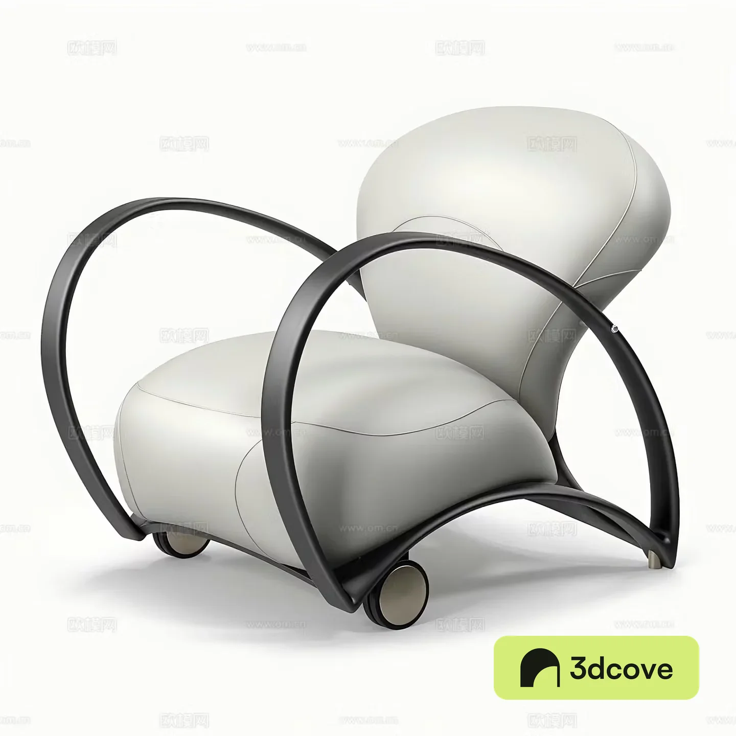 Simple leisure chair Art leisure chair Creative single chair Art single chair Armhandle