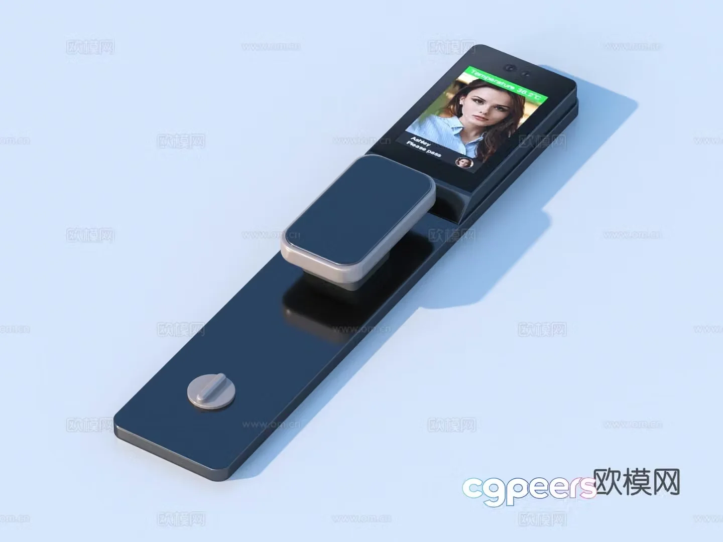 Smart lock fingerprint lock password lock 3d model