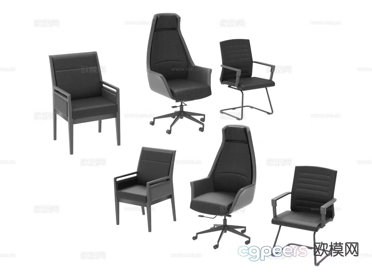 Office chair office chair executive chair staff chair 3d model