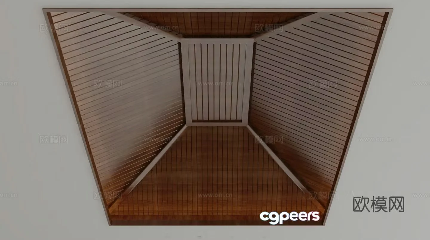 New Chinese style ceiling 3D model