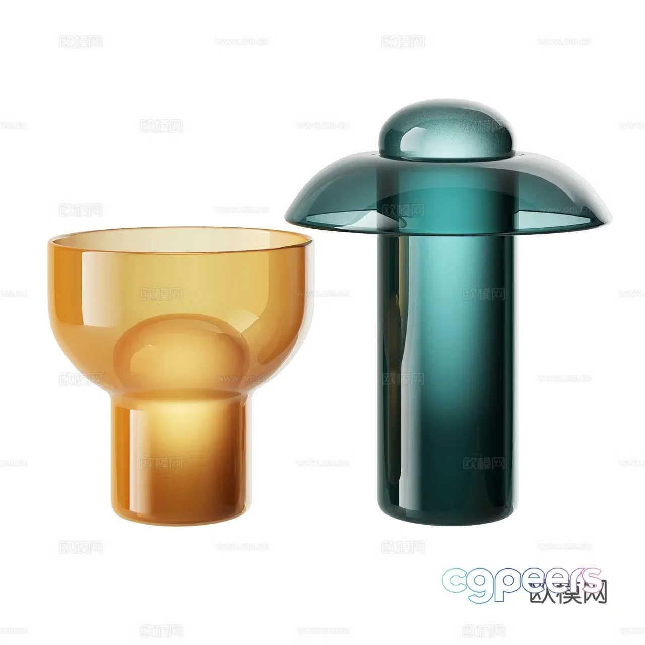 Rakumba modern desk lamp minimalist desk lamp acrylic desk lamp glass desk lamp 3d model