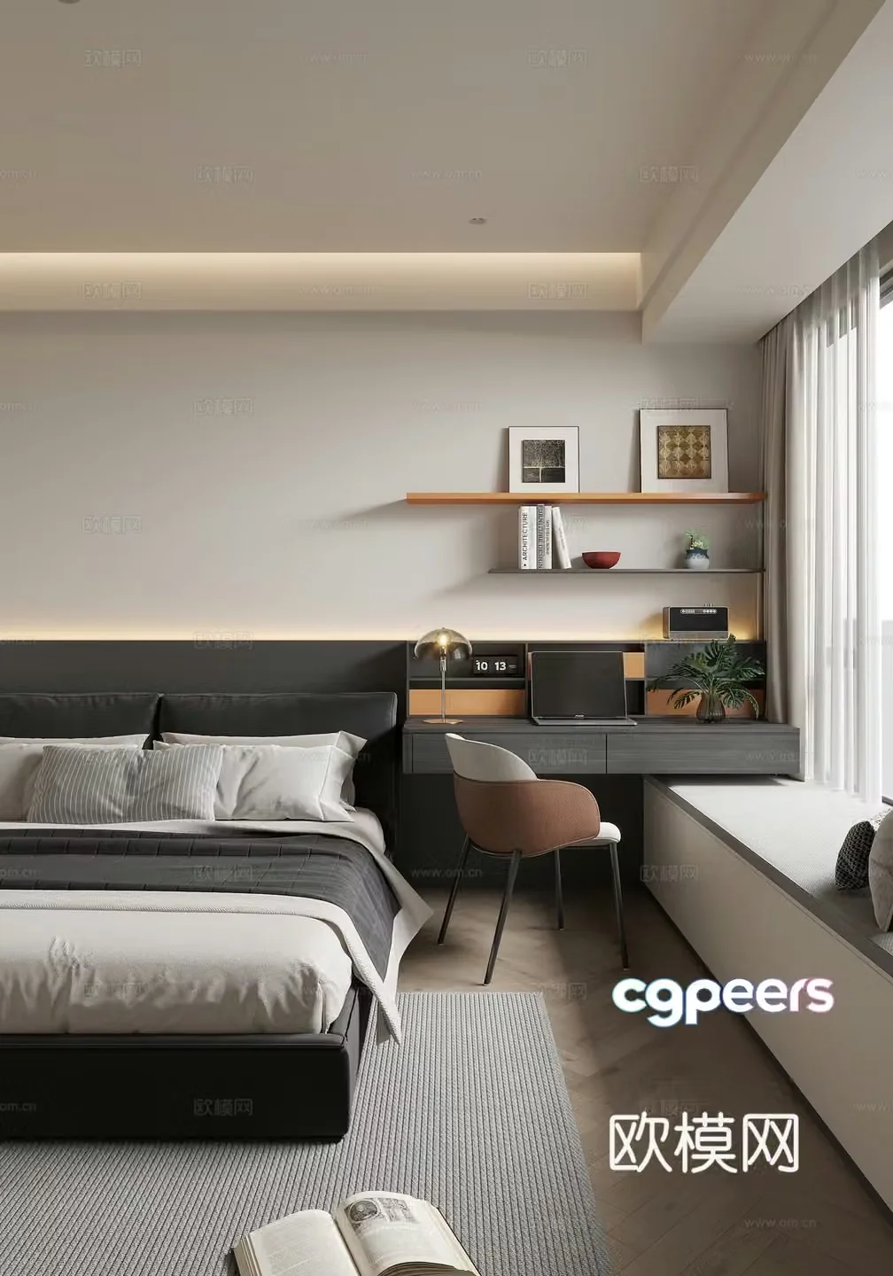 Modern bedroom 3d model