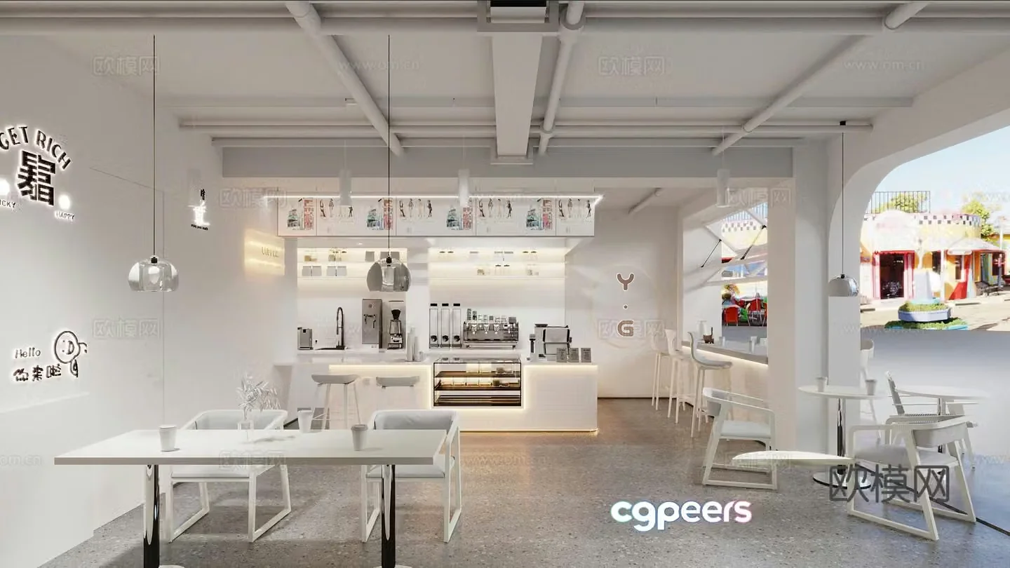 Cafe 3d model