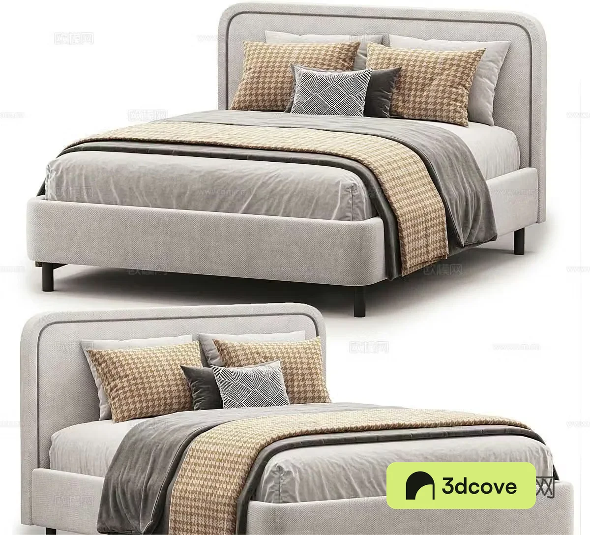 Lukas modern double bed