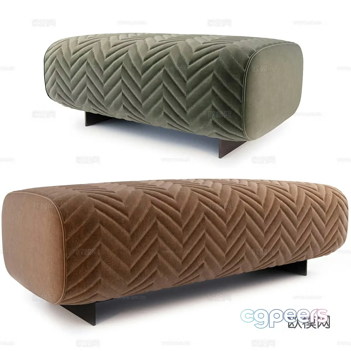 Casual sofa combination 3D model
