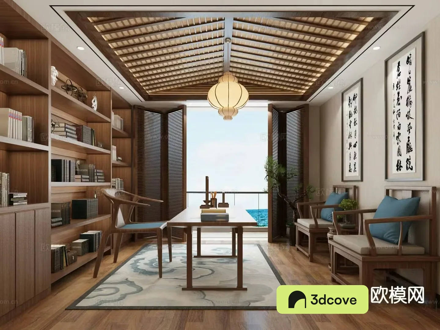 Chinese study room