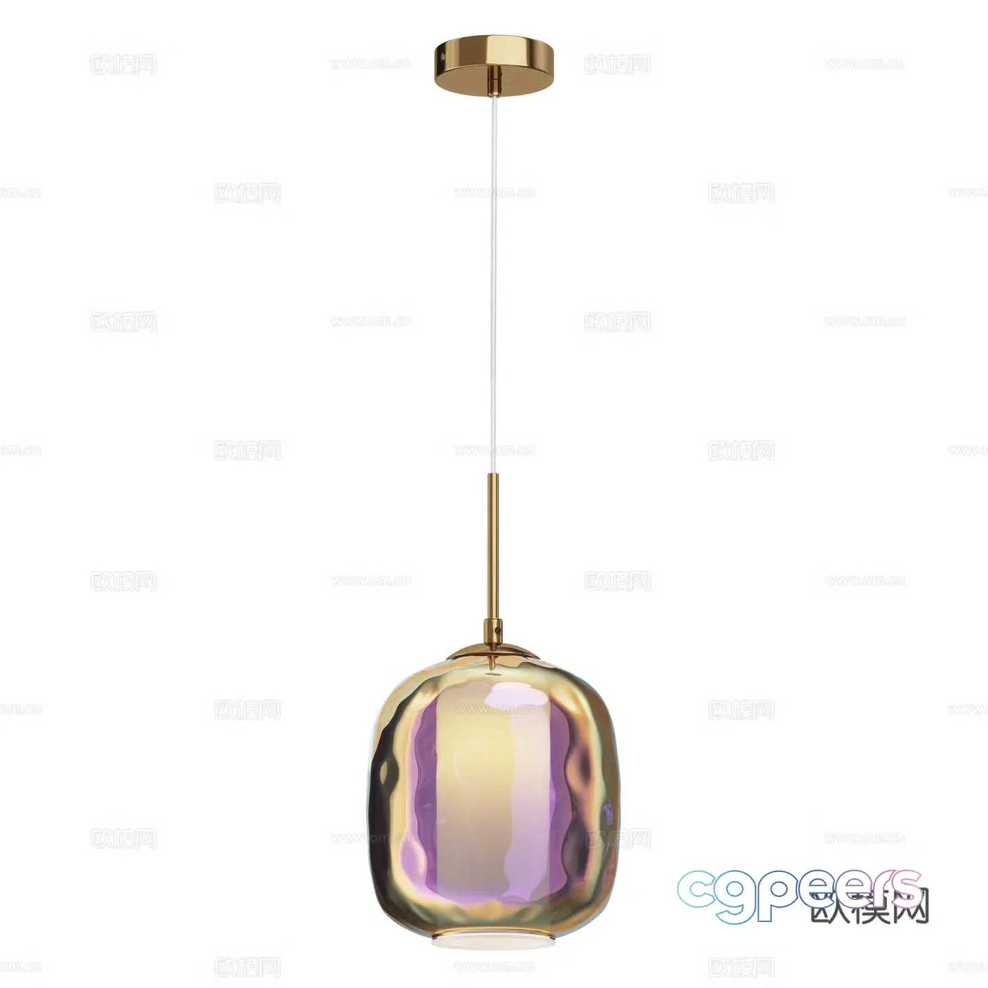 Modern light luxury chandeliers 3D model