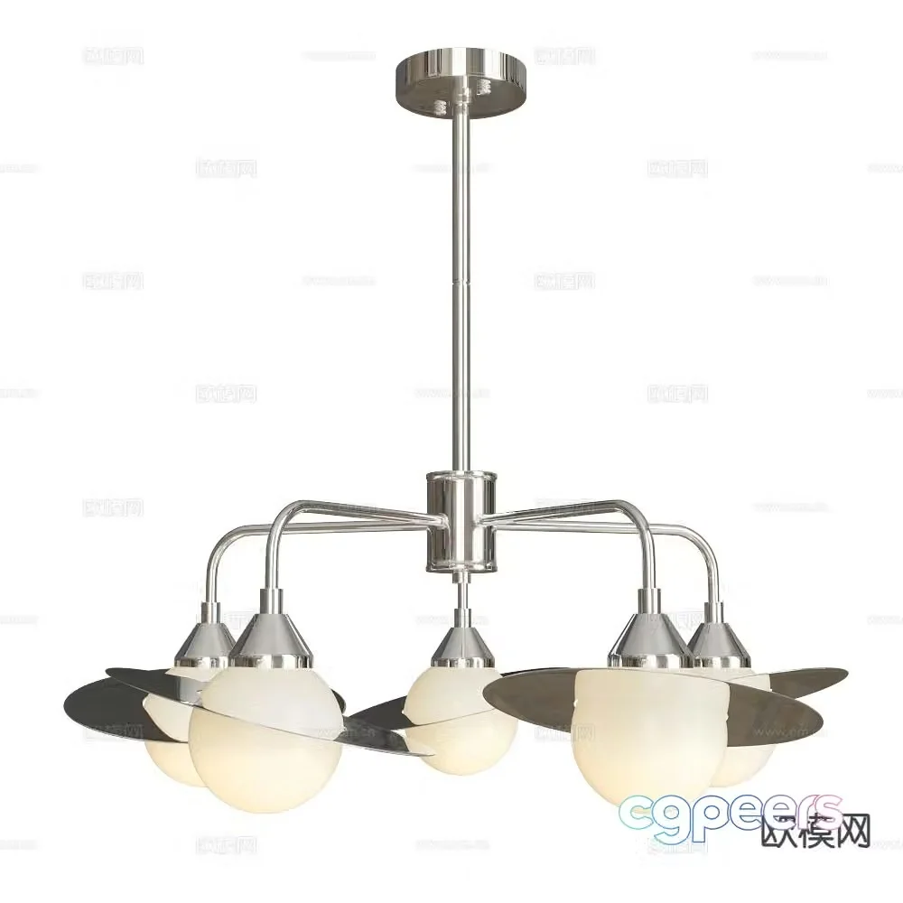 Stilfort modern multi-head chandelier 3d model