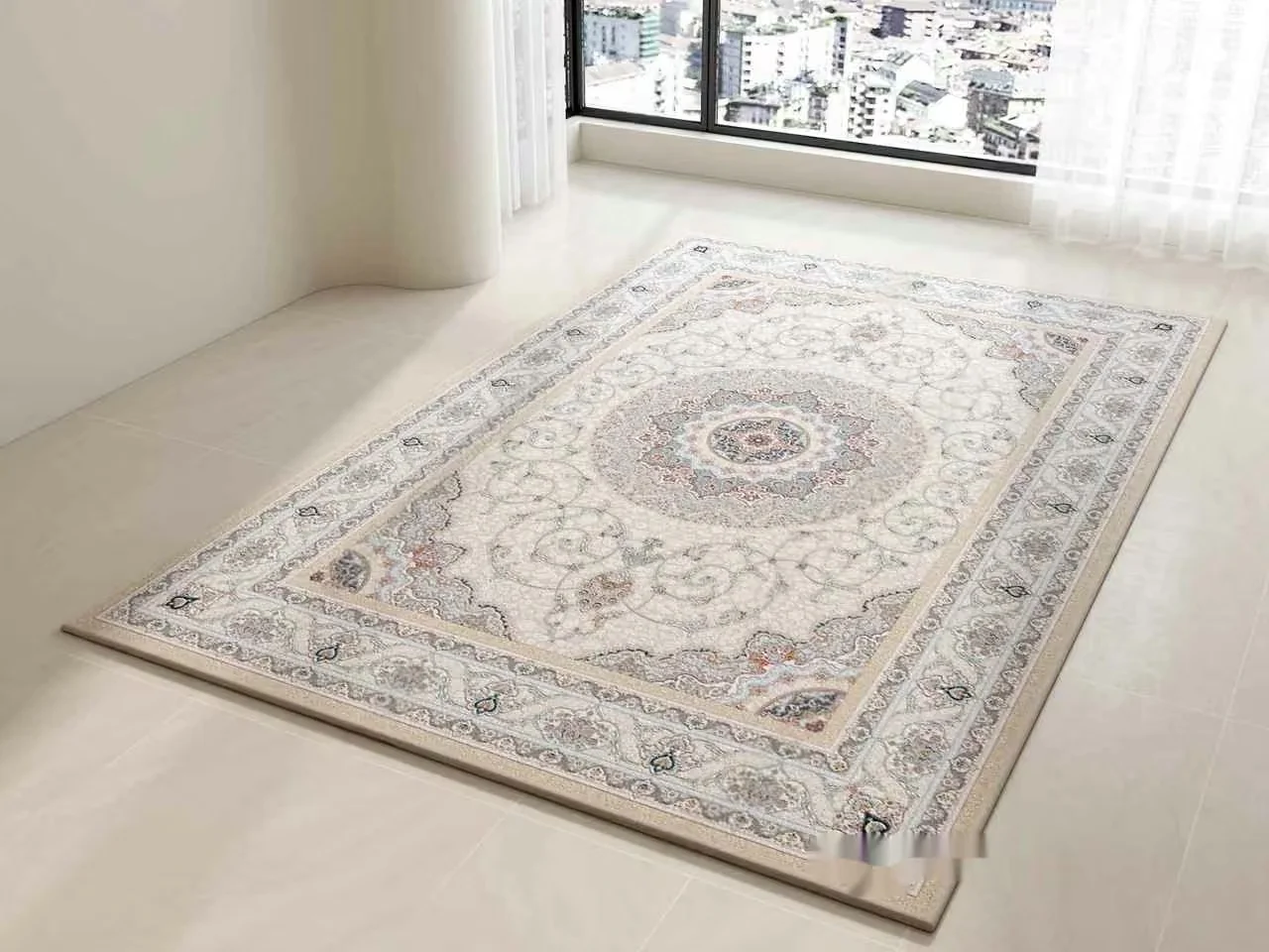 A White Area Rug 3D Model – 5493 – VRAY Render