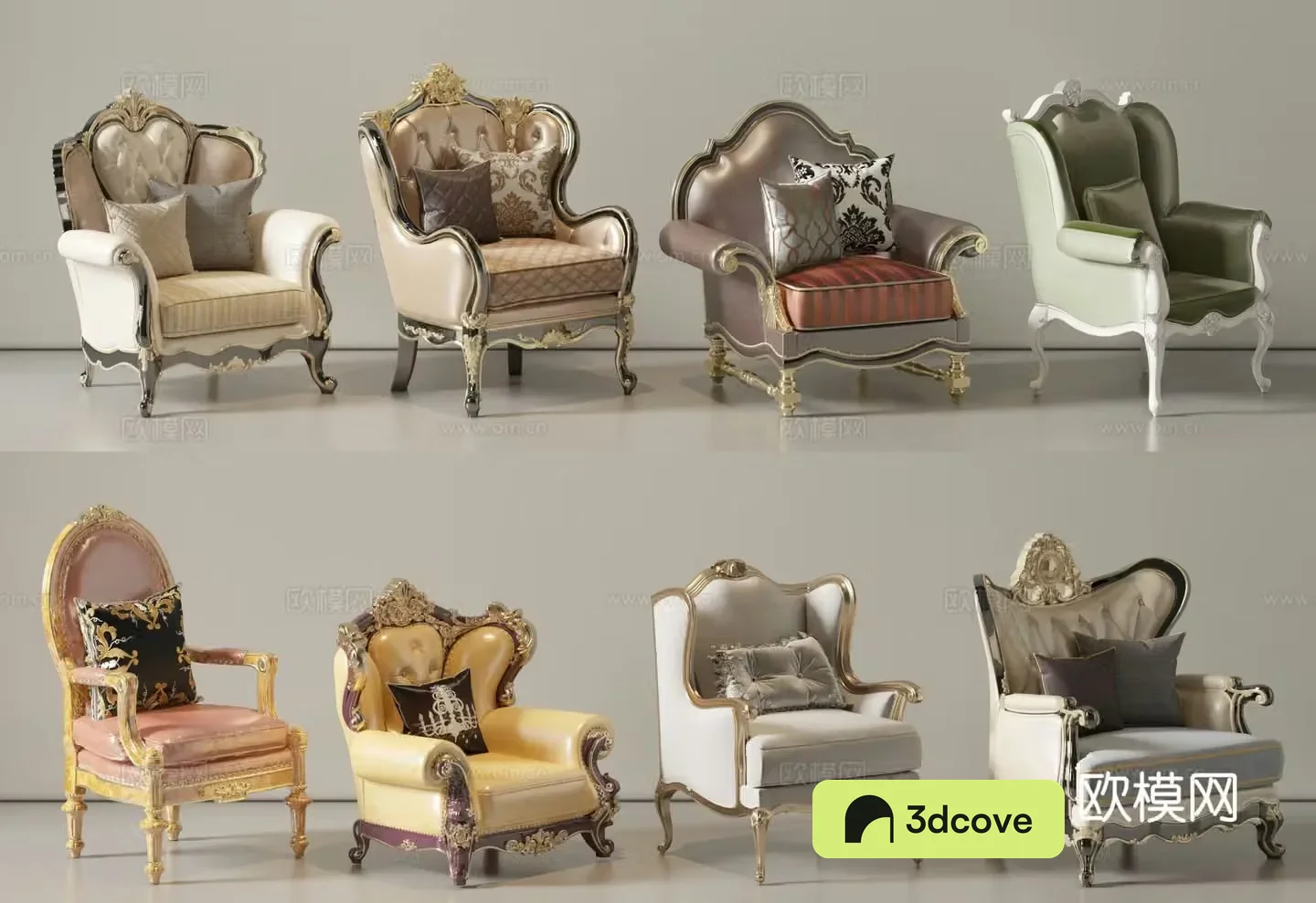 European style single sofa