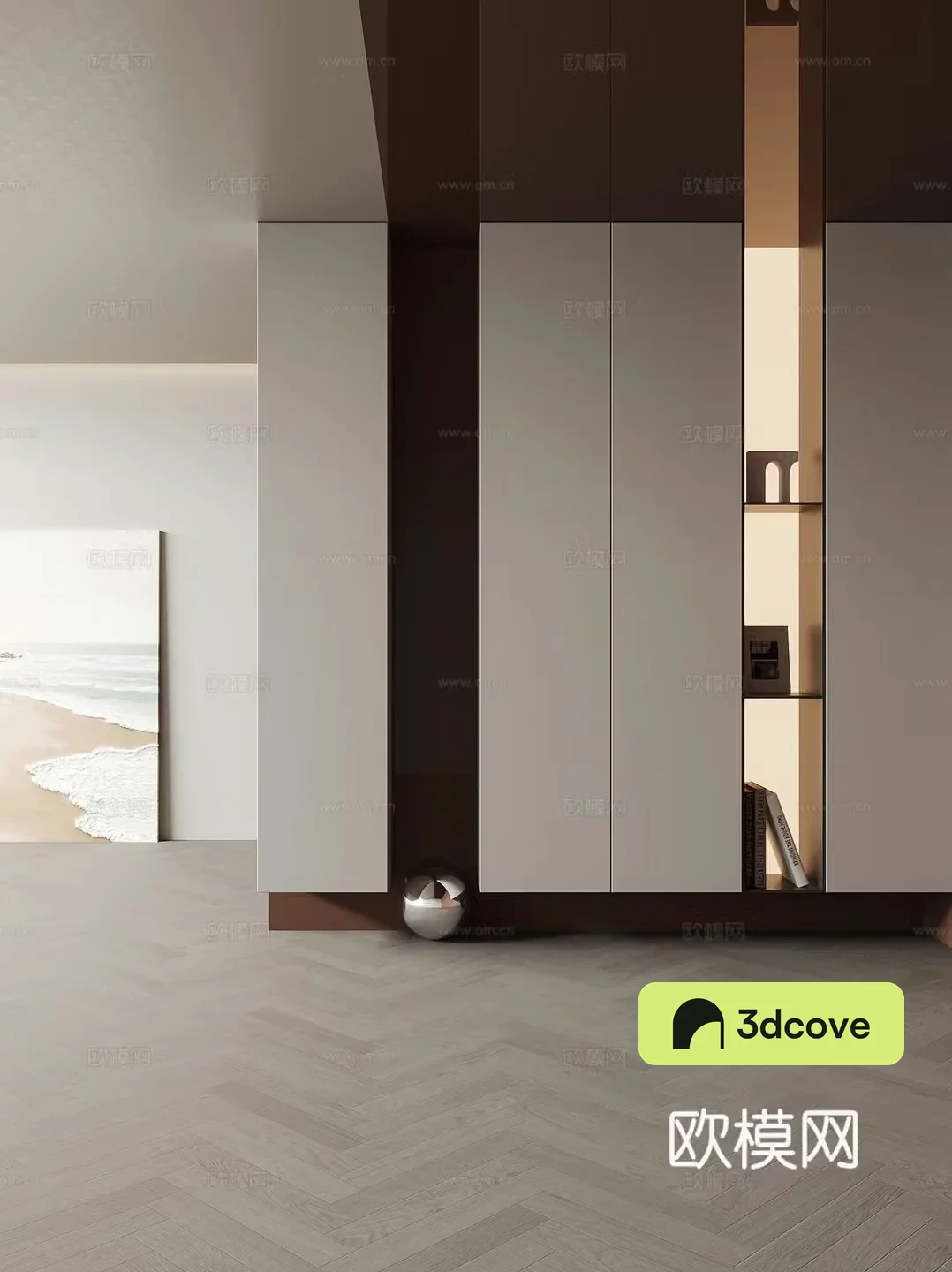 Modern minimalist entrance