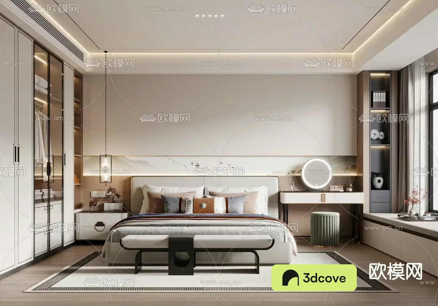 New Chinese style bedroom master room