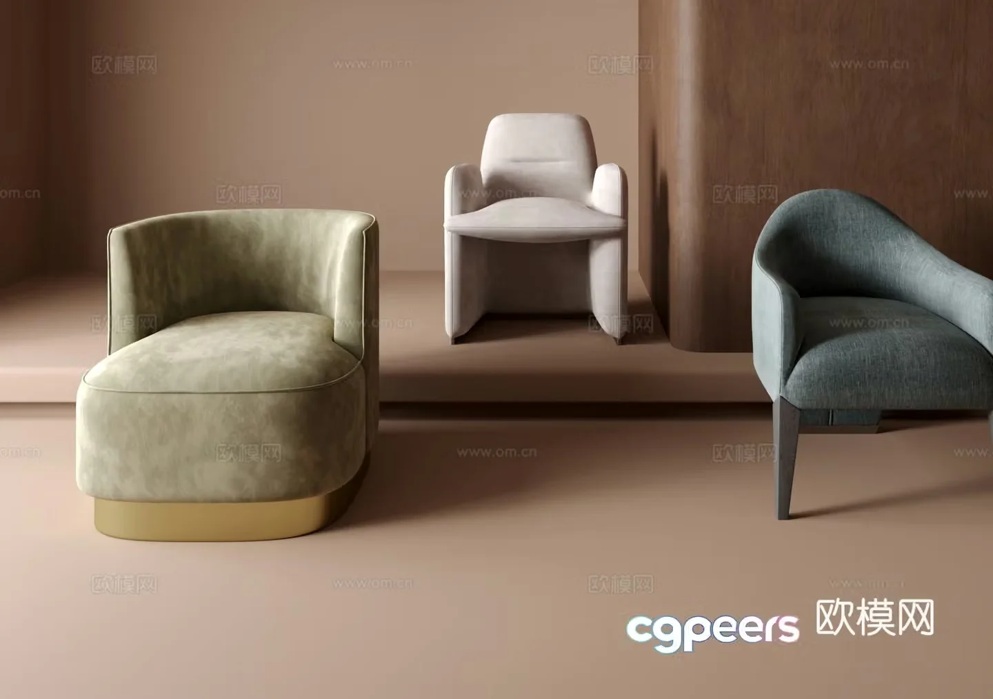 Single sofa 3d model