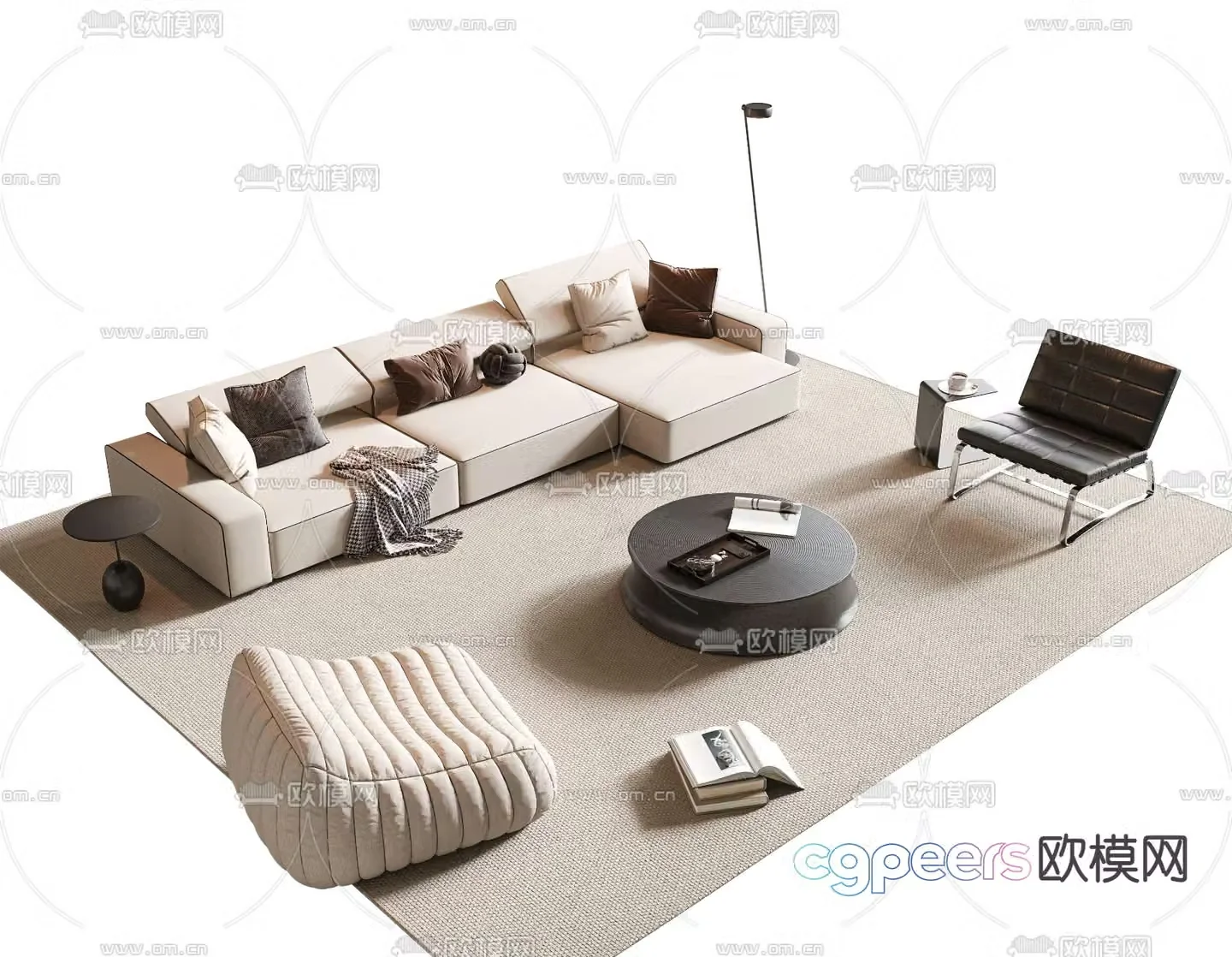 modular sofa modular sofa 3d model