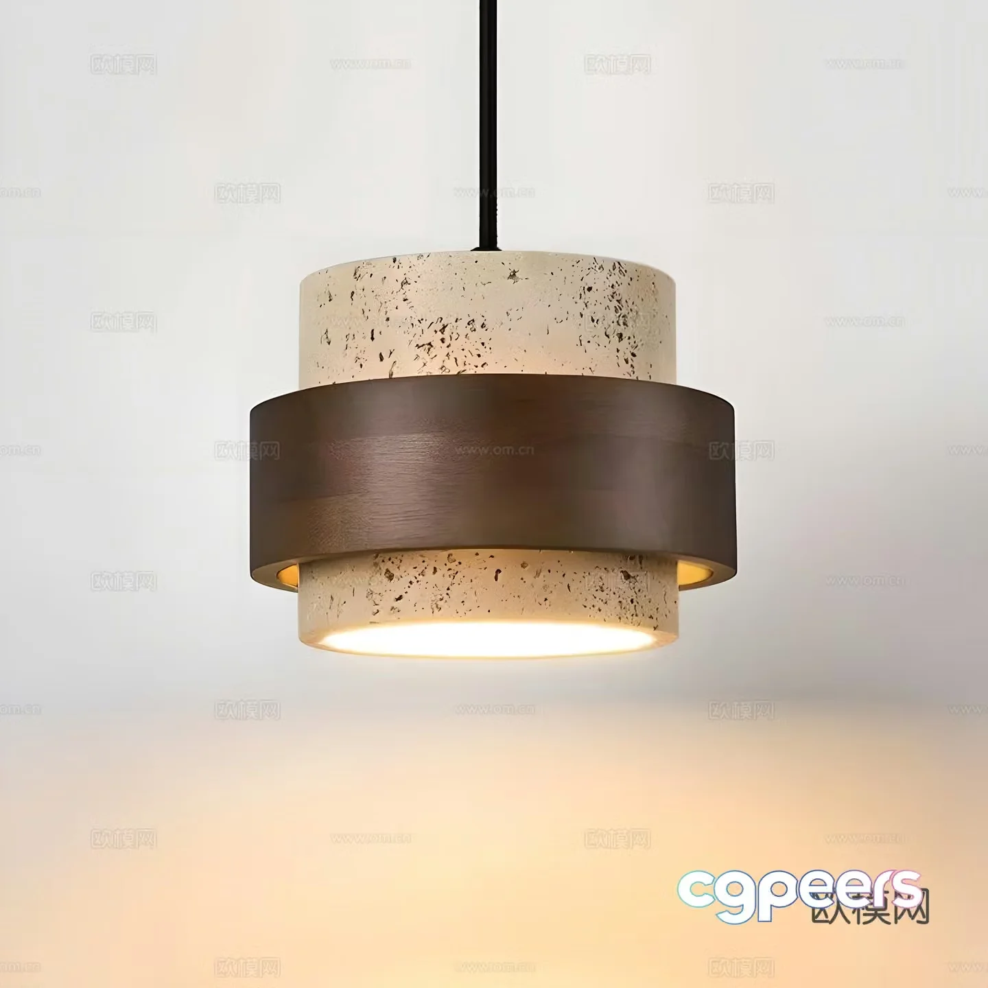Modern bedside chandelier decorative lamp 3d model