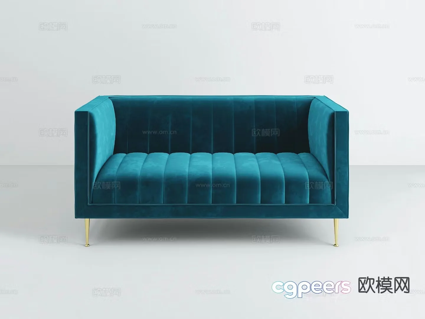 Double sofa arm sofa 3d model