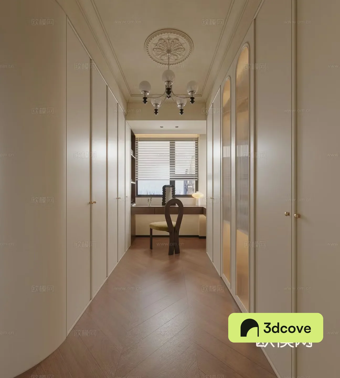 Modern French cloakroom