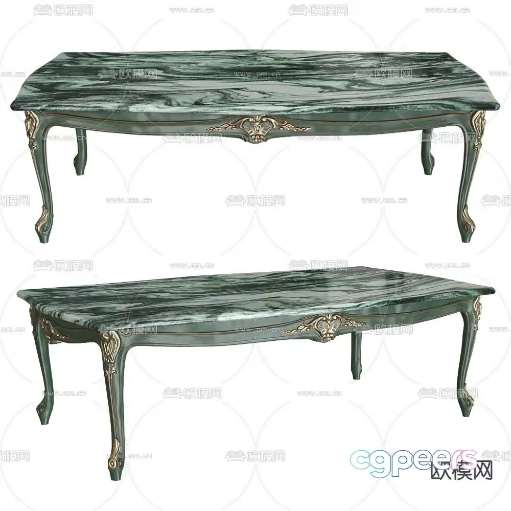Bellotti Ezio Marble Dining Table 3D Model