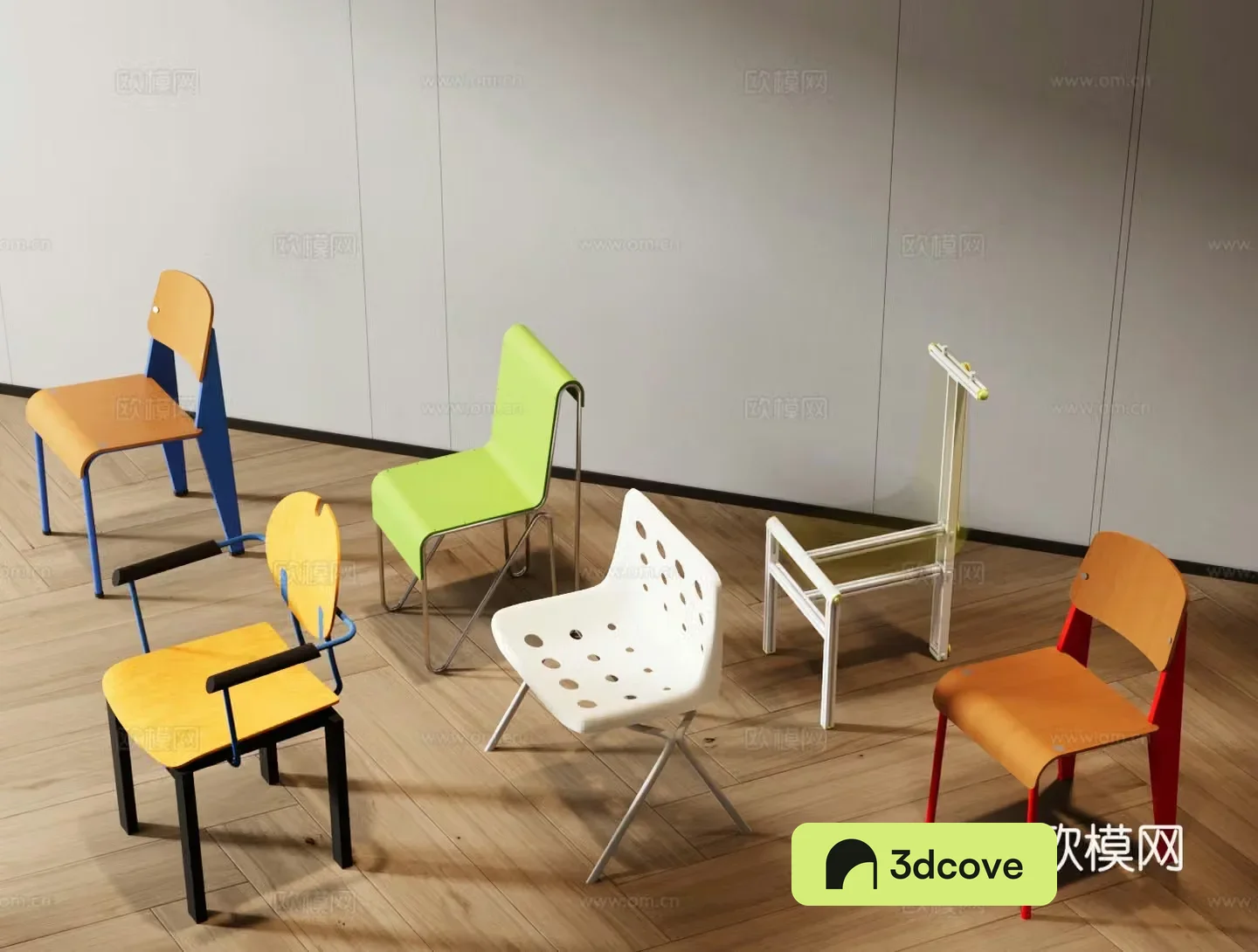 Postmodern chair Bauhaus chair Memphis single chair Retro style dining chair Dopamine furniture