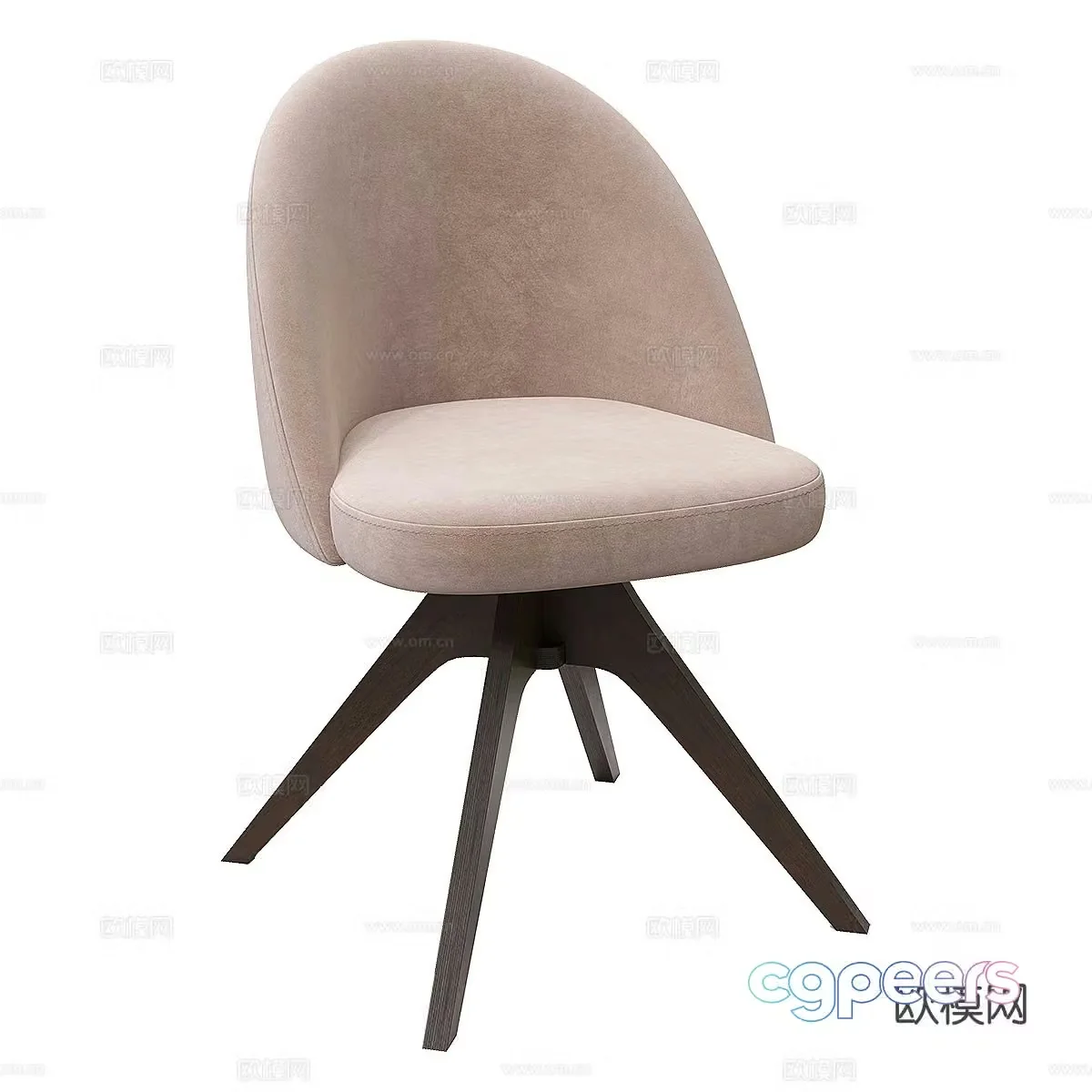 Modern chair dining chair 3d model