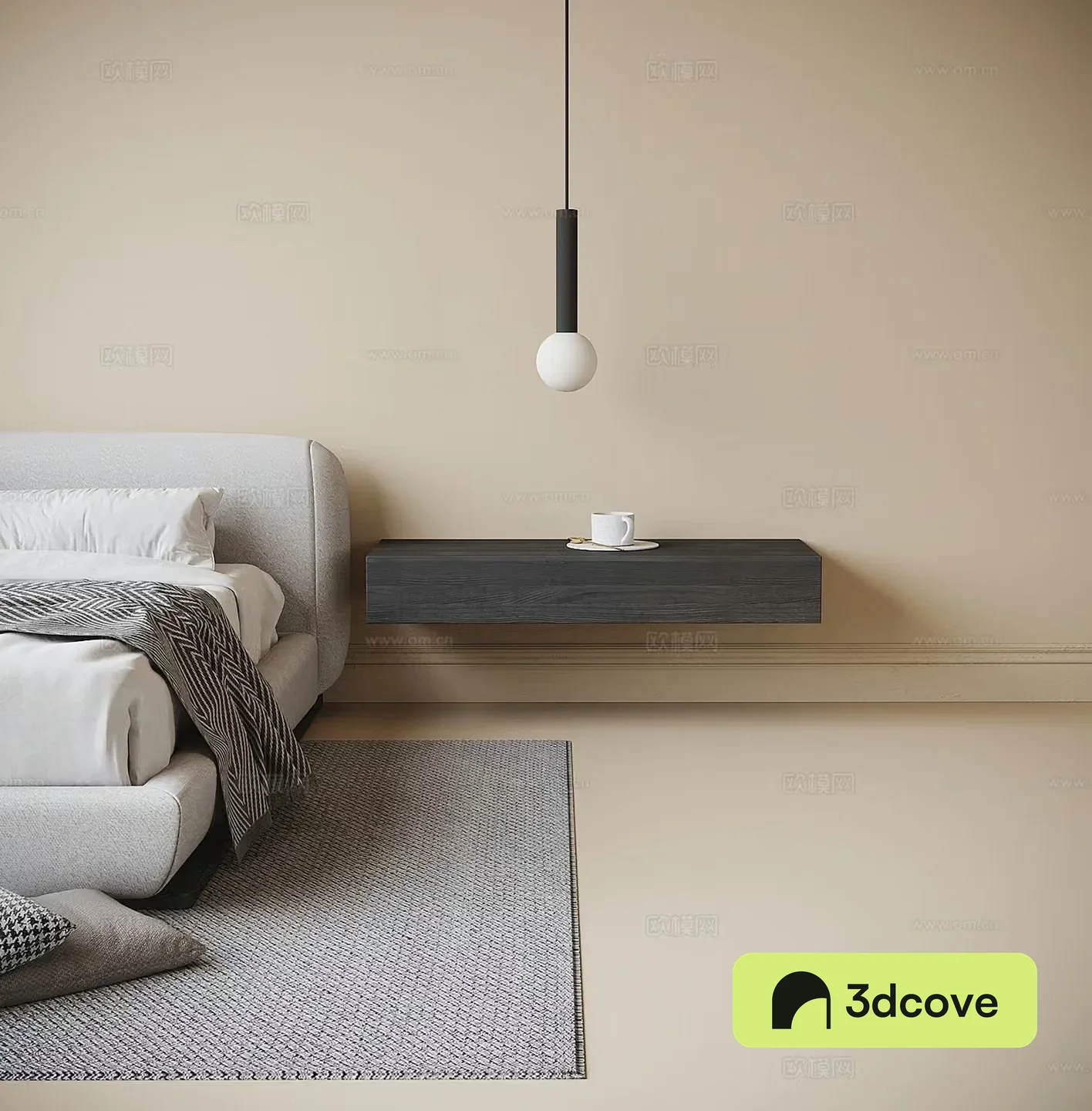 Modern bedside small chandelier
