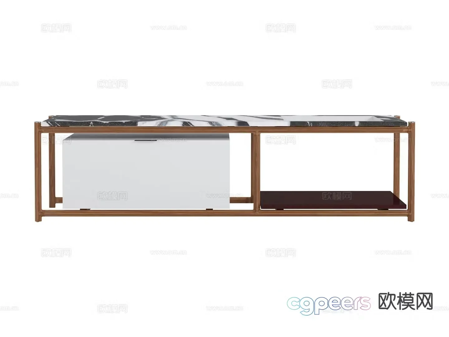 visionnaire Italian style console table 3D model of console table