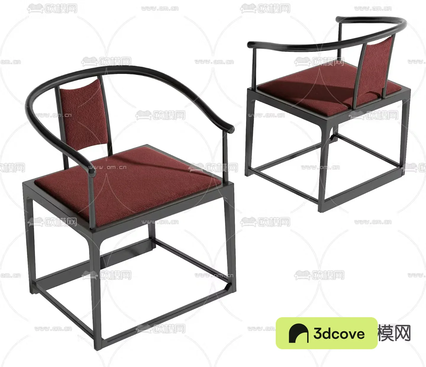 New Chinese style armchair single chair