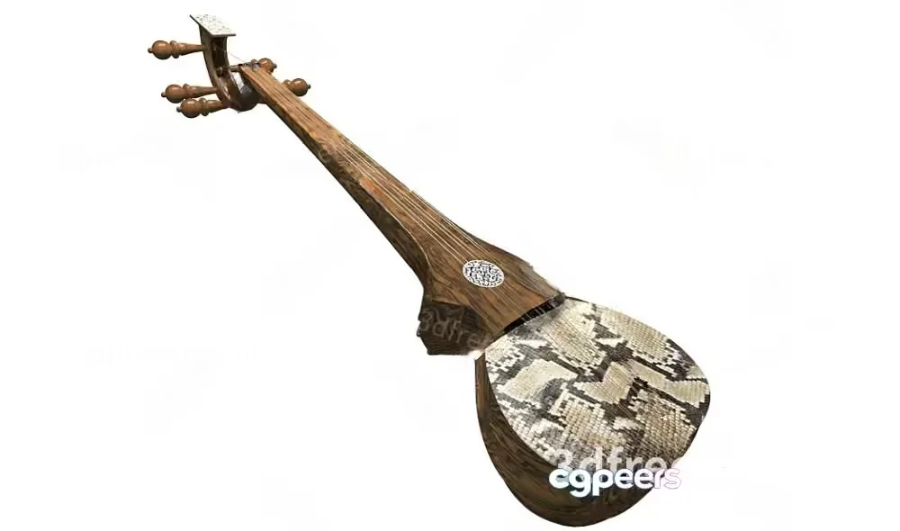 A Traditional Stringed Instrument 3D Model – 19258 – VRAY Render