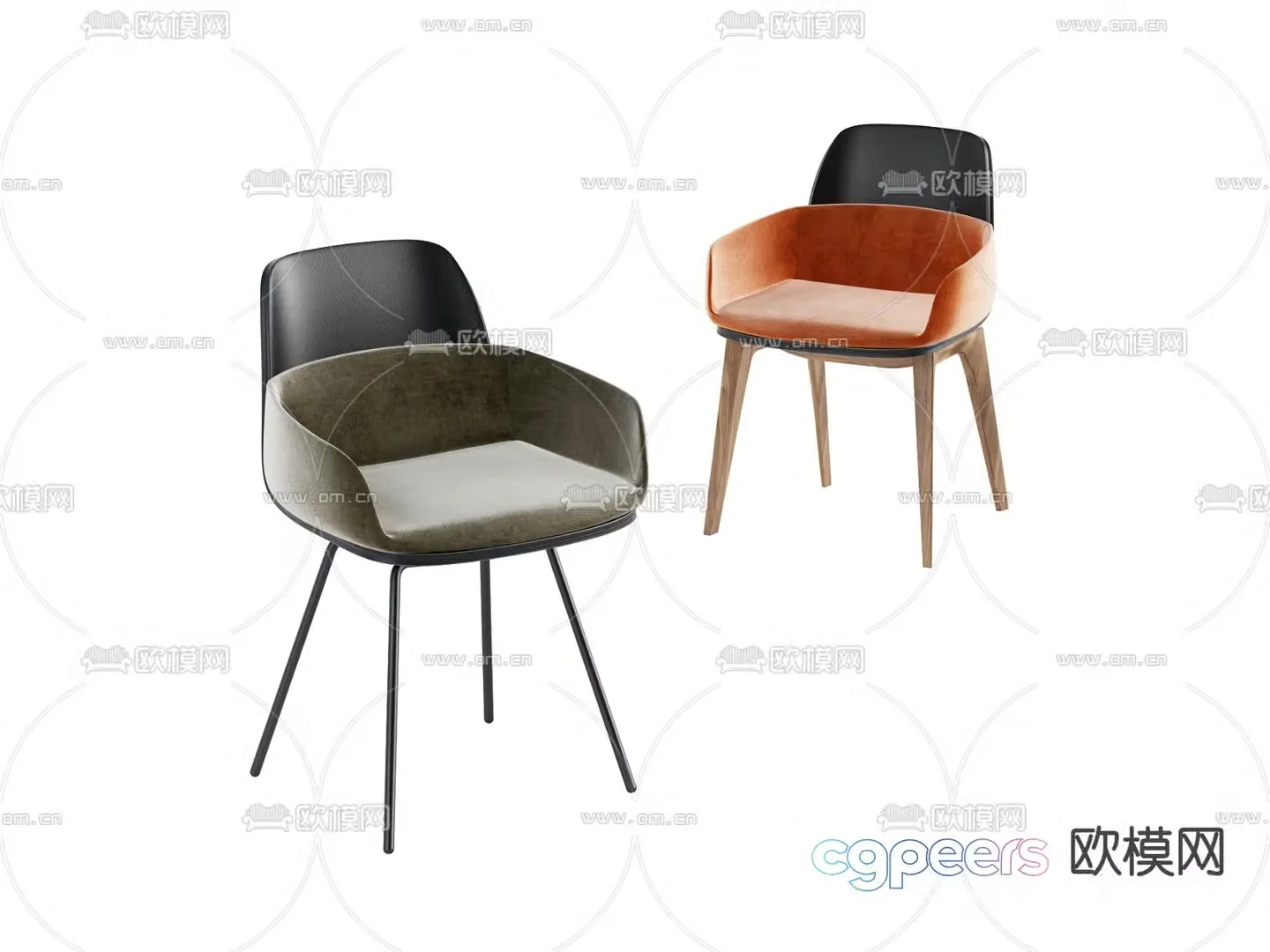 Modern chair Dining chair 3d model