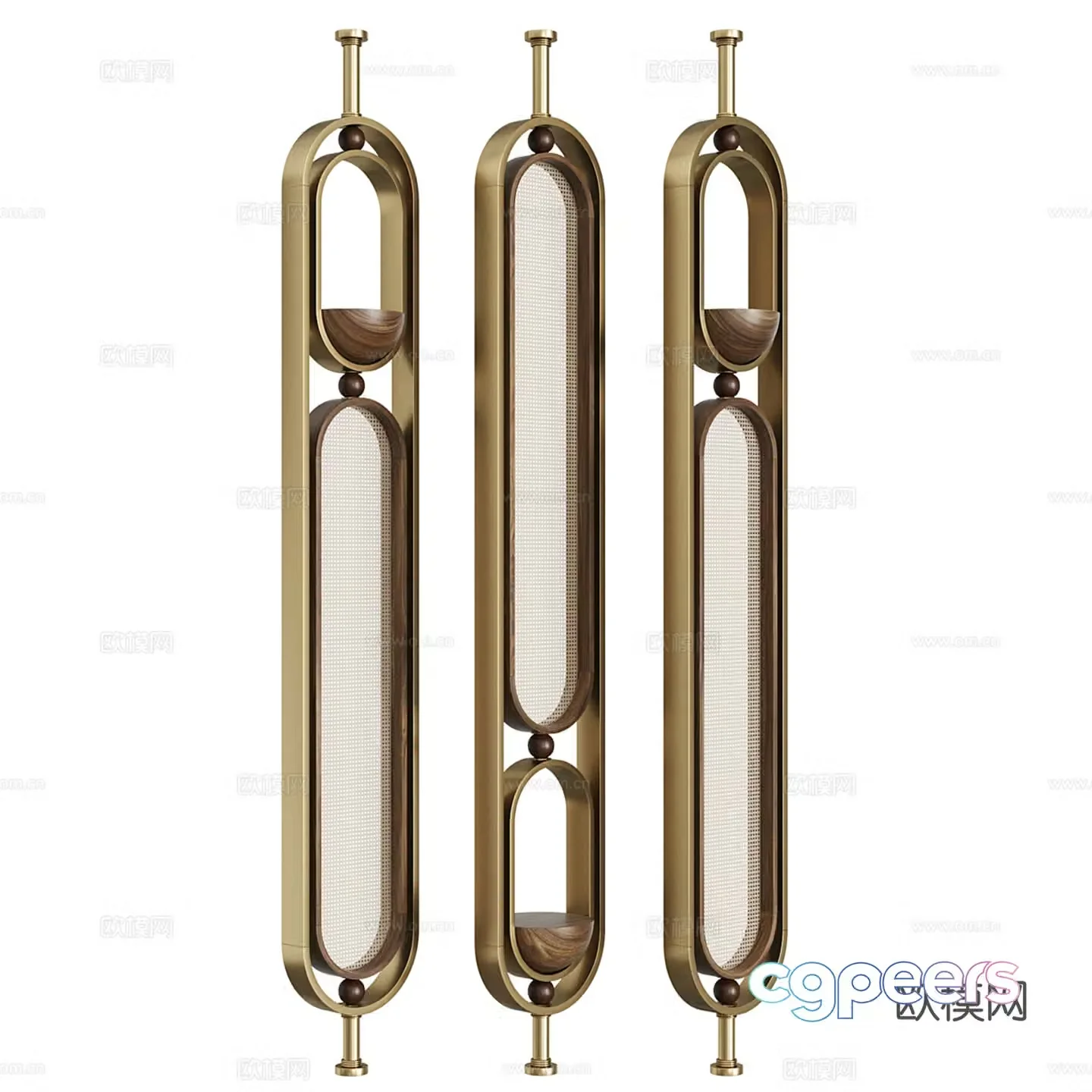 Light luxury hollow partition 3D model