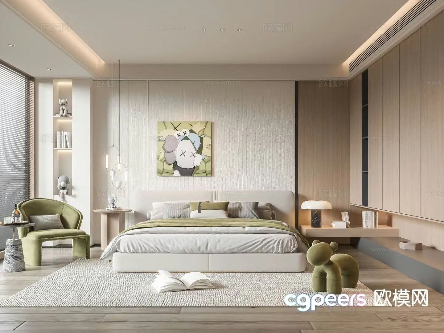Modern bedroom boy’s room 3d model