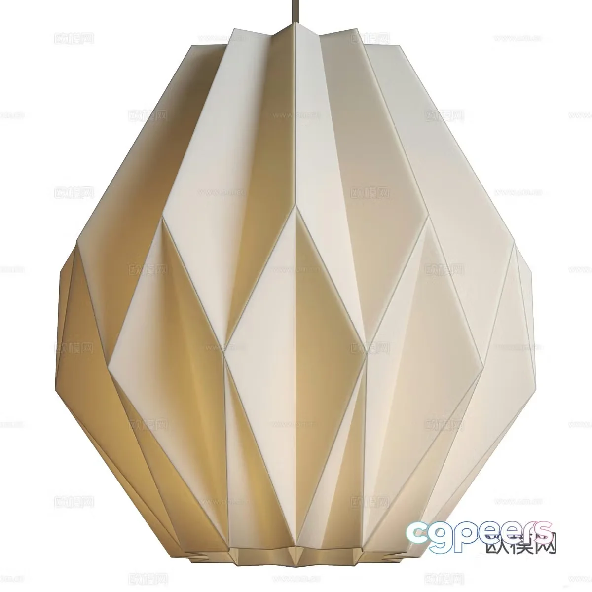 Paper chandelier Art chandelier Creative chandelier Restaurant chandelier Bar chandelier Translucent chandelier 3d model