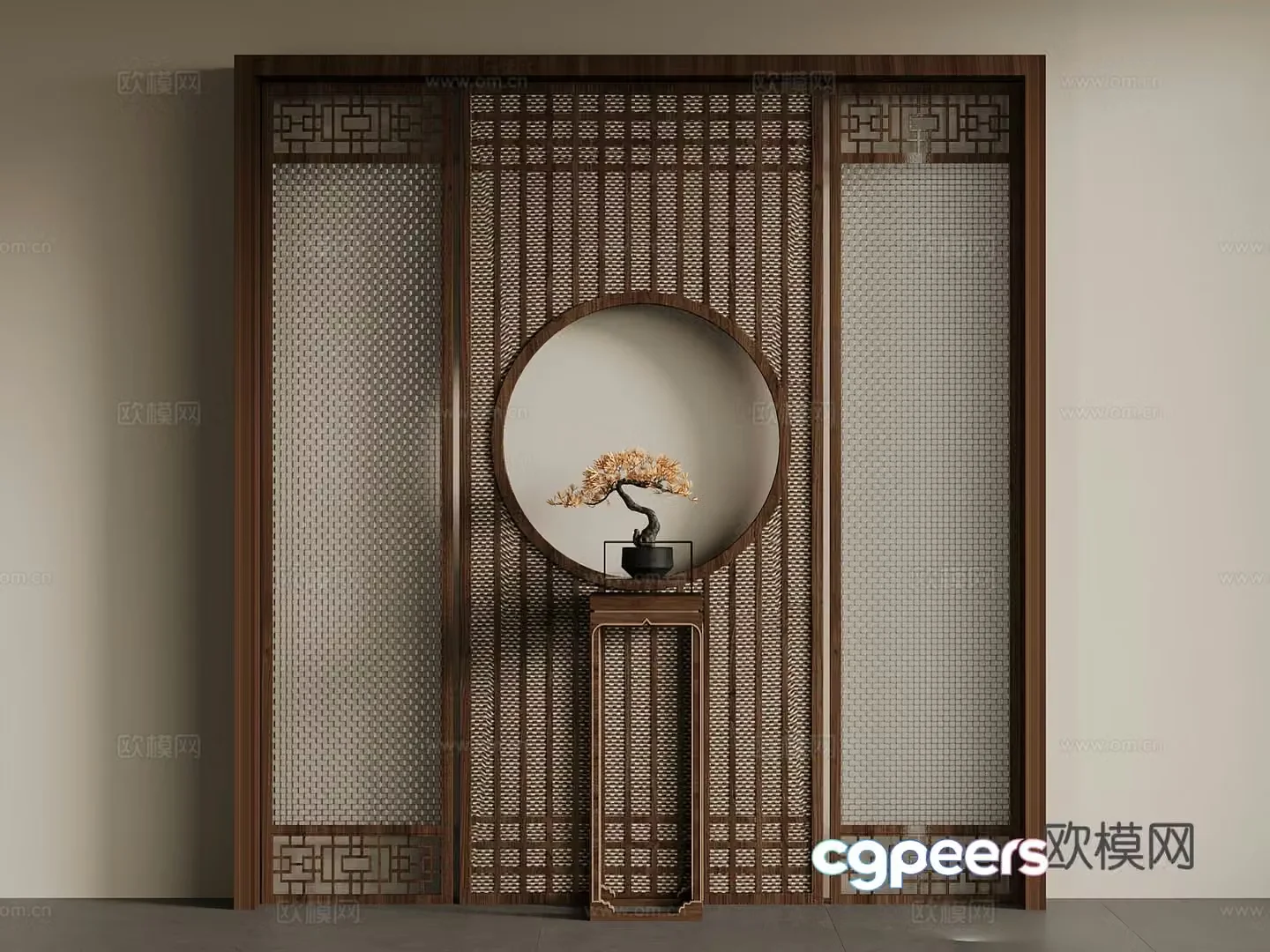 New Chinese partition 3D model